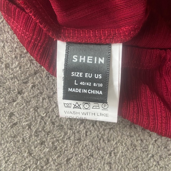 Shein Red Cross Jumpsuit - Picture 5 of 5